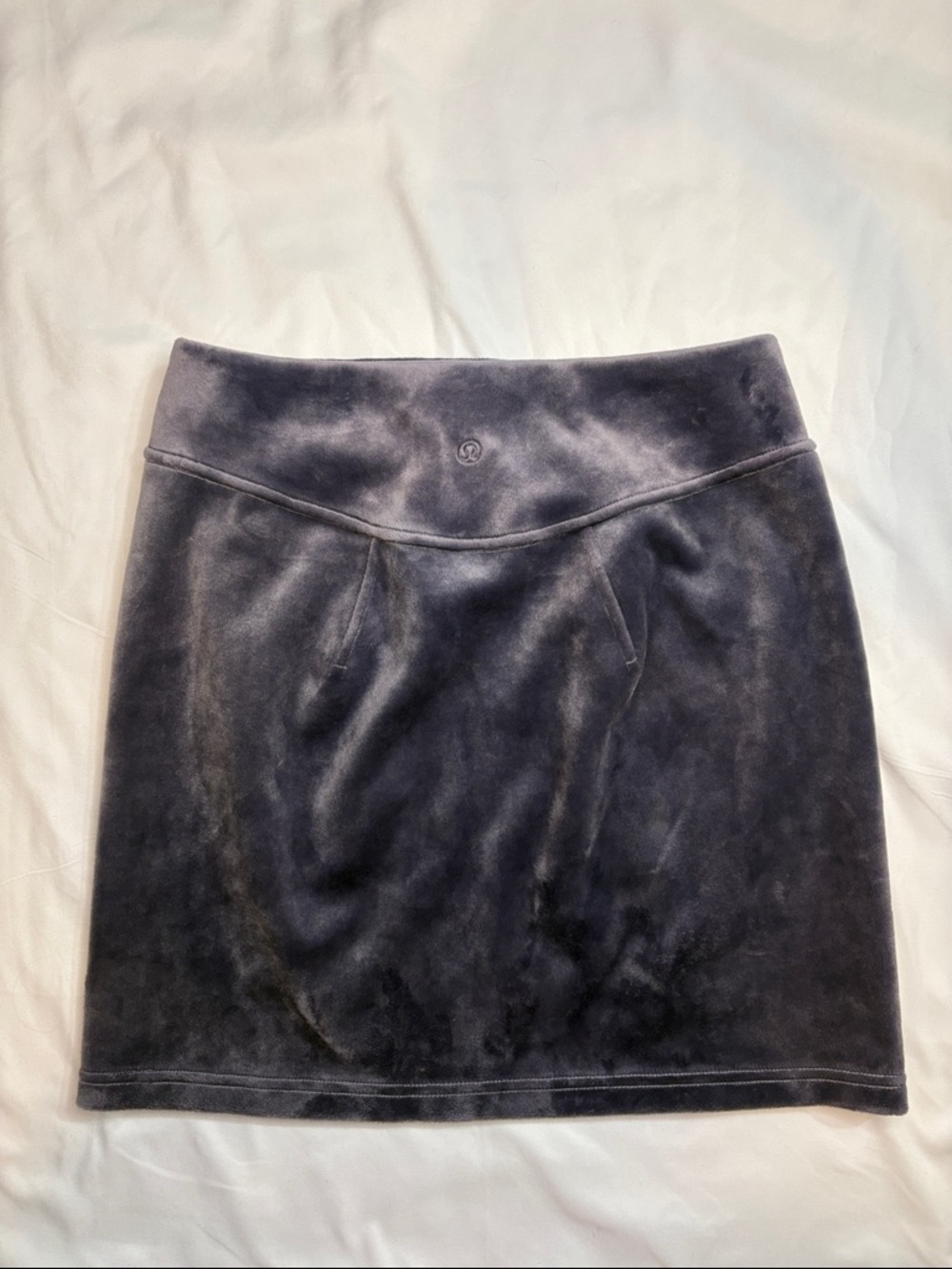 Lavender Haze Purple Velvet Lululemon Scuba Mini Athletic Tennis Prep Skirt, XS
